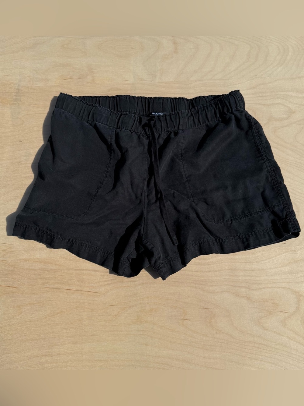 Hilary Radley Black Tencel Lyocell Pull-on shorts XL Lightweight Casual Summer